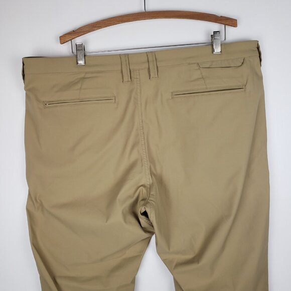 Bluffworks Ascender Chino Pants 40x30 Khaki Travel Lightweight Regular Fit - Picture 4 of 15